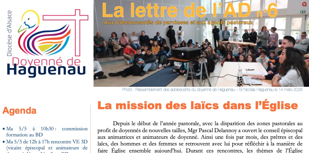 Lettre de l&rsquo;AD n°6 – mai/juin 2026